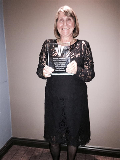 Lyn Winning Her Award - November 2015